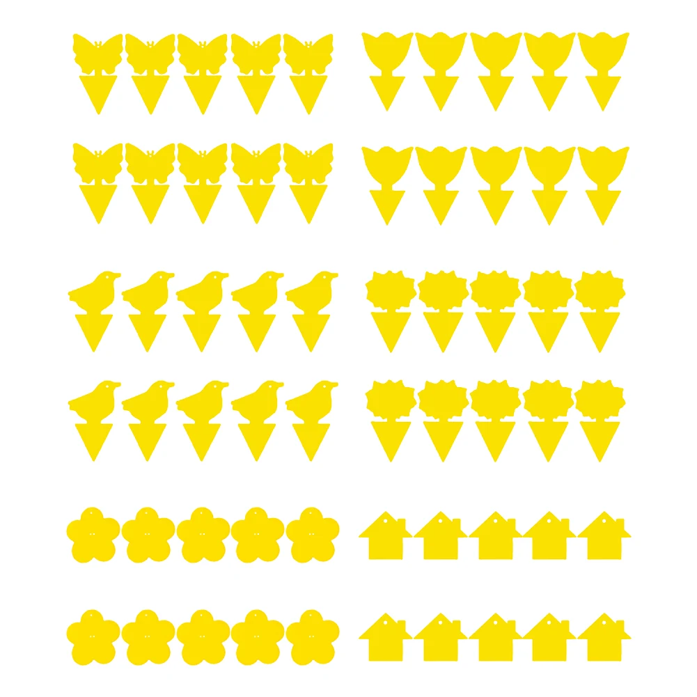 10-100Pcs Strong Yellow Sticky Traps Dual-Sided Sticker Sticky Fly Pest Traps Bugs Pest Outdoor Plant Insect Catcher Sticker thumbnail 2