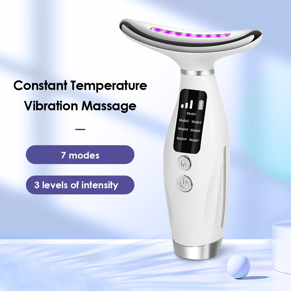 Neck Face Beauty Device Vibration Massage for Face and Neck Personal Ccare Skindion Home Use Beauty Device Face Lifting Machine thumbnail 2