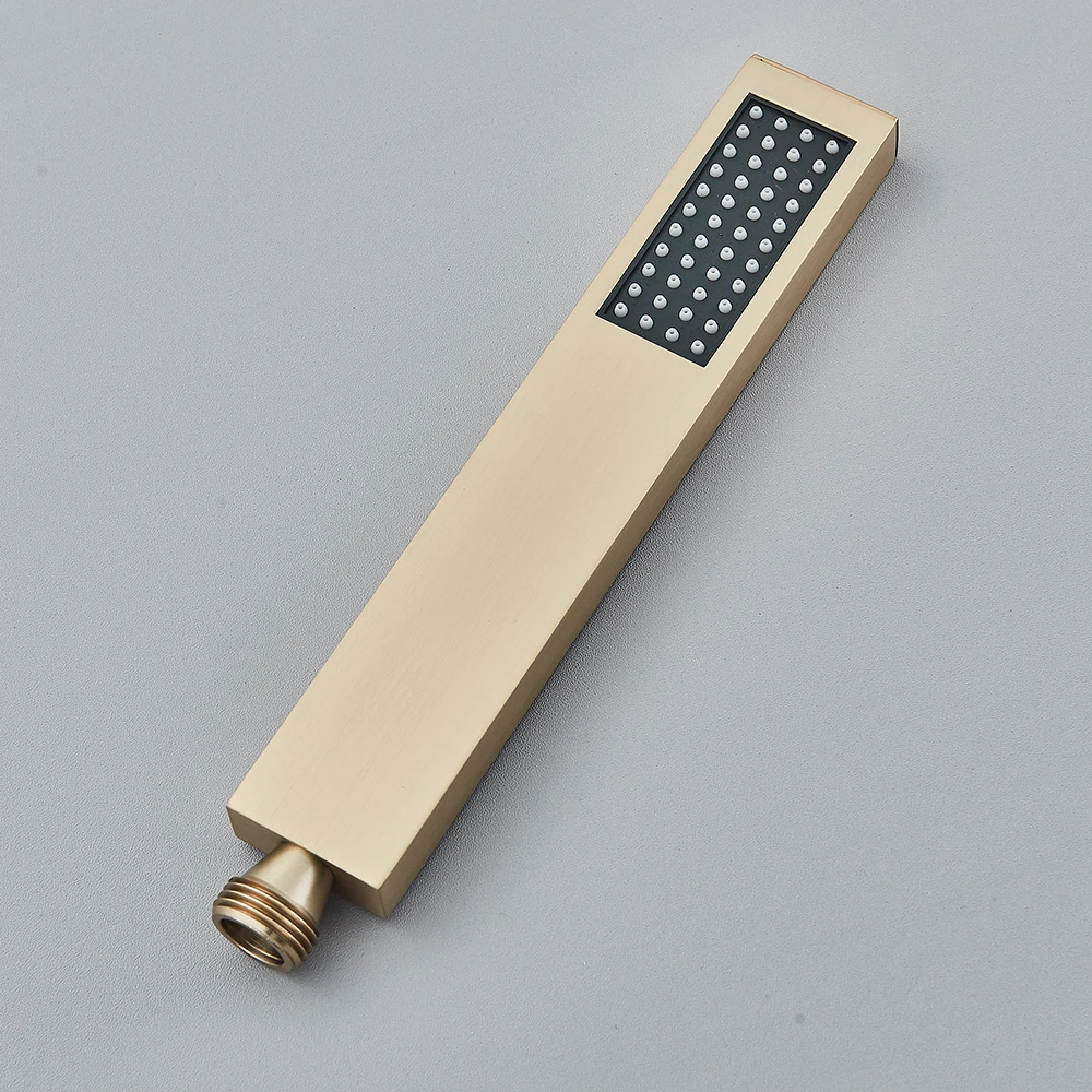 Uythner Handshower Head Brass Shower Head Square Handheld Head Replace Head Faucet Accessory Brass Material thumbnail 6