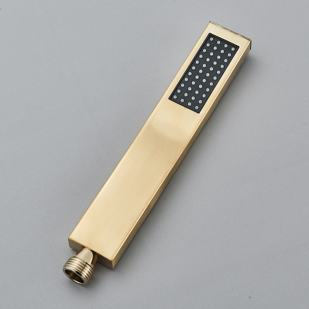 Uythner Handshower Head Brass Shower Head Square Handheld Head Replace Head Faucet Accessory Brass Material thumbnail 5