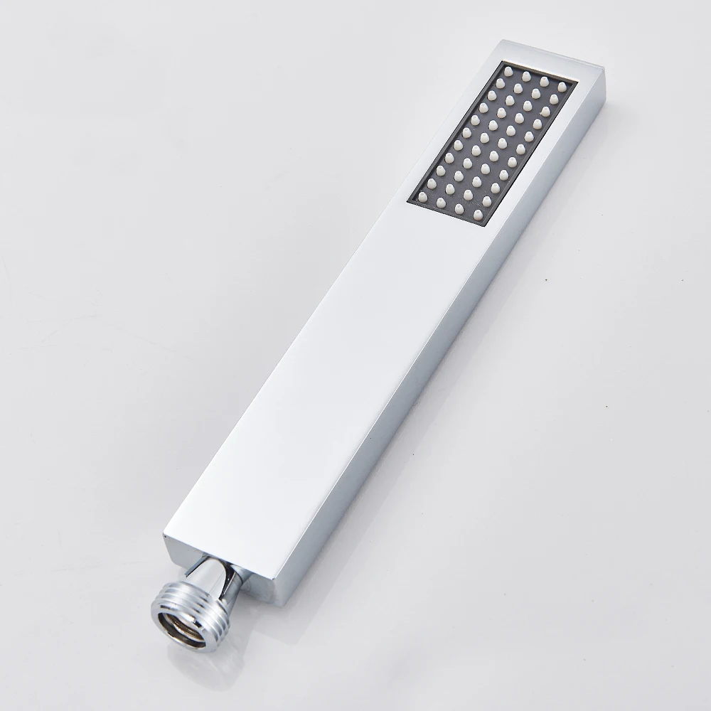 Uythner Handshower Head Brass Shower Head Square Handheld Head Replace Head Faucet Accessory Brass Material thumbnail 4