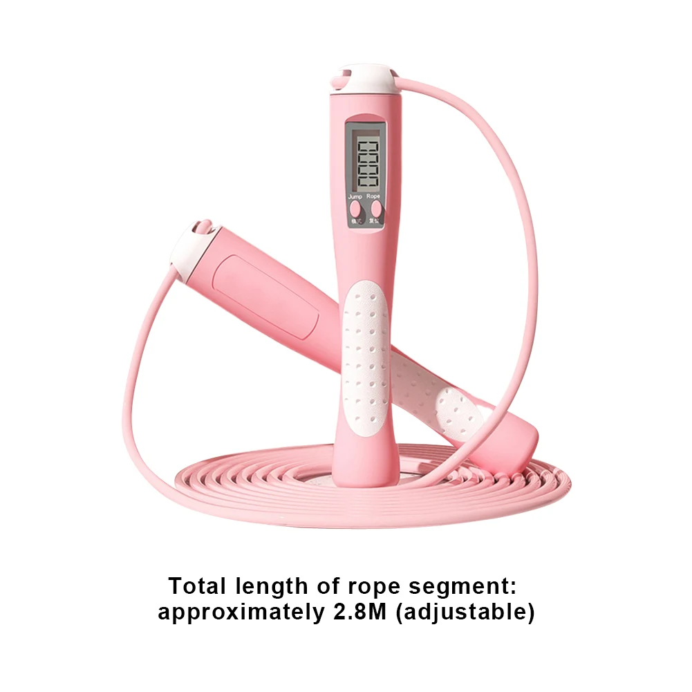2.8m Counting Jump Rope Adults Adjustable Skipping Rope Jumping Rope with Counter Home Exercise Gym Training Fitness Equipment thumbnail 6