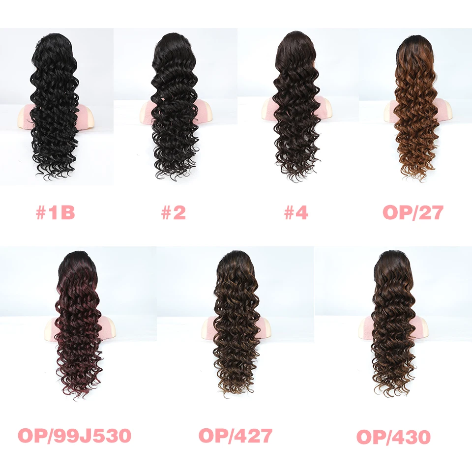 24inch Synthetic Drawstring Ponytail Extension For Women Long Afro Curly Fluffy Ponytail Clip in Hair Extensions For Daily Use thumbnail 2