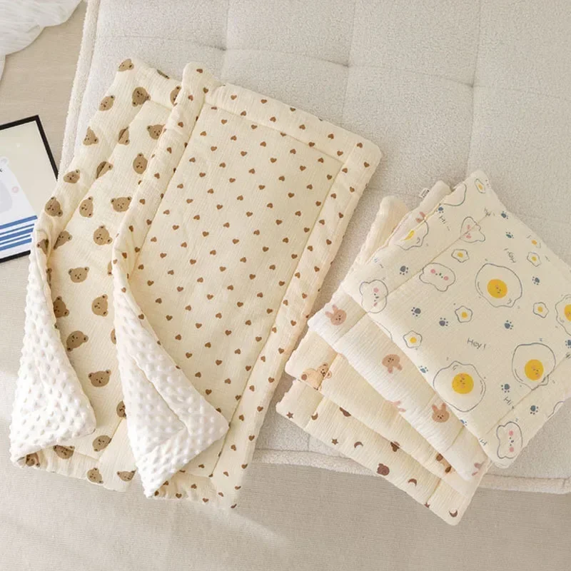 Cartoon Bear Baby Stroller Seat Cushion Cotton Soft Newborn Car Seat Pad Infant Pushchair Mattress Mat Kid Pram Accessories thumbnail 6