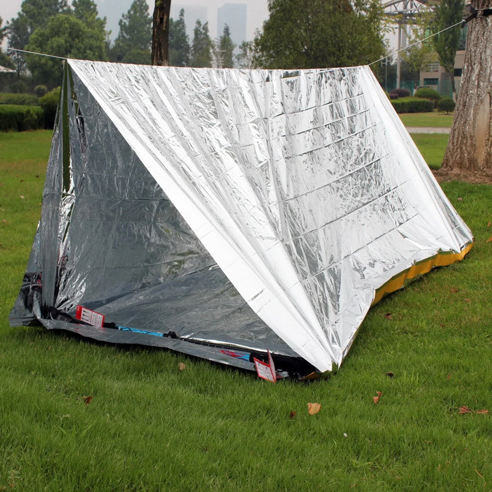 1-5PCS Emergency Blanket Windproof Waterproof Foil Thermal Blanket Outdoor Survive Emergency Rescue Blankets First Aid Kit thumbnail 6