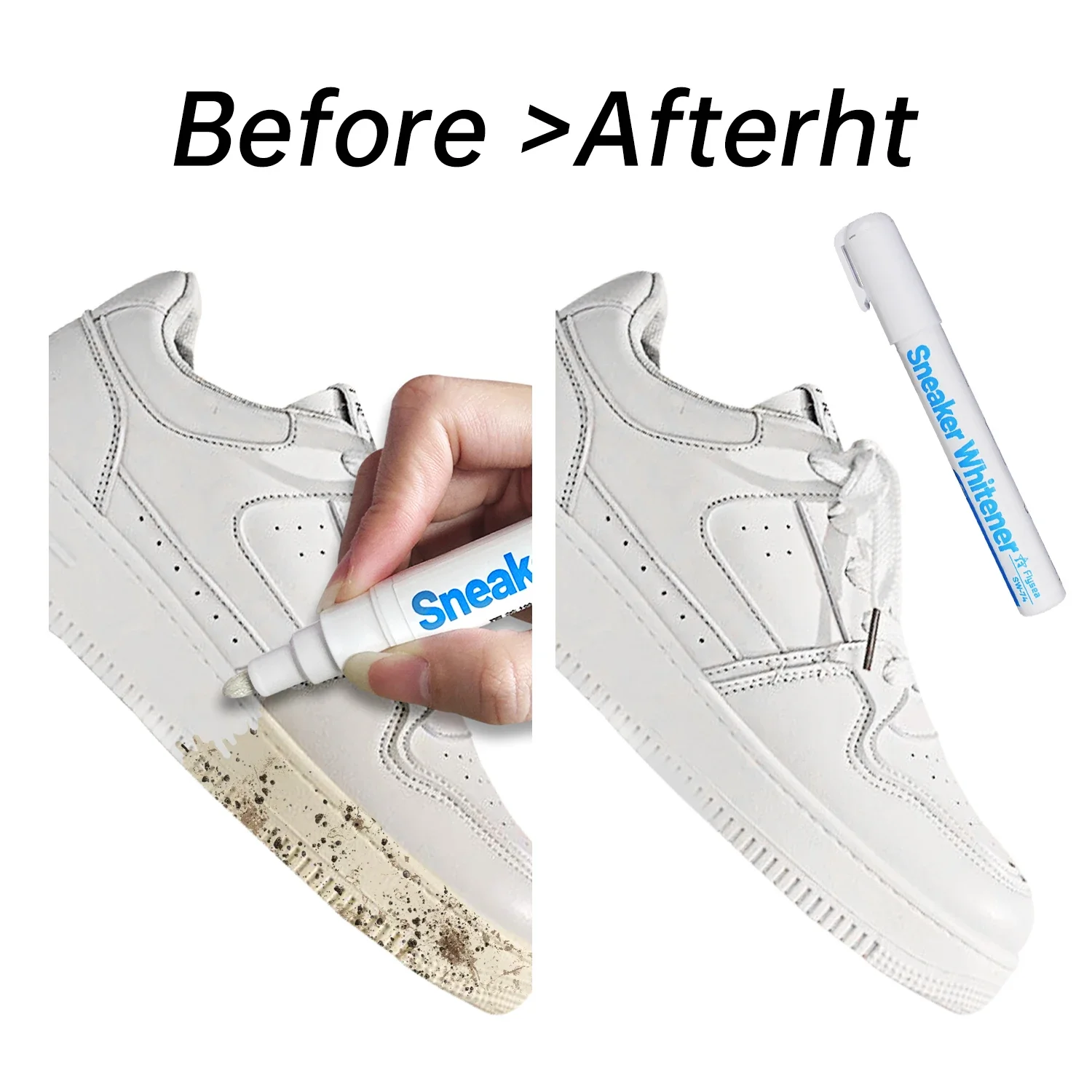 Shoes Stains Removal Waterproof Sneakers Anti-Oxidation Pen Repair Complementary Color White Go Yellow Shoe Whitening Cleaning thumbnail 4