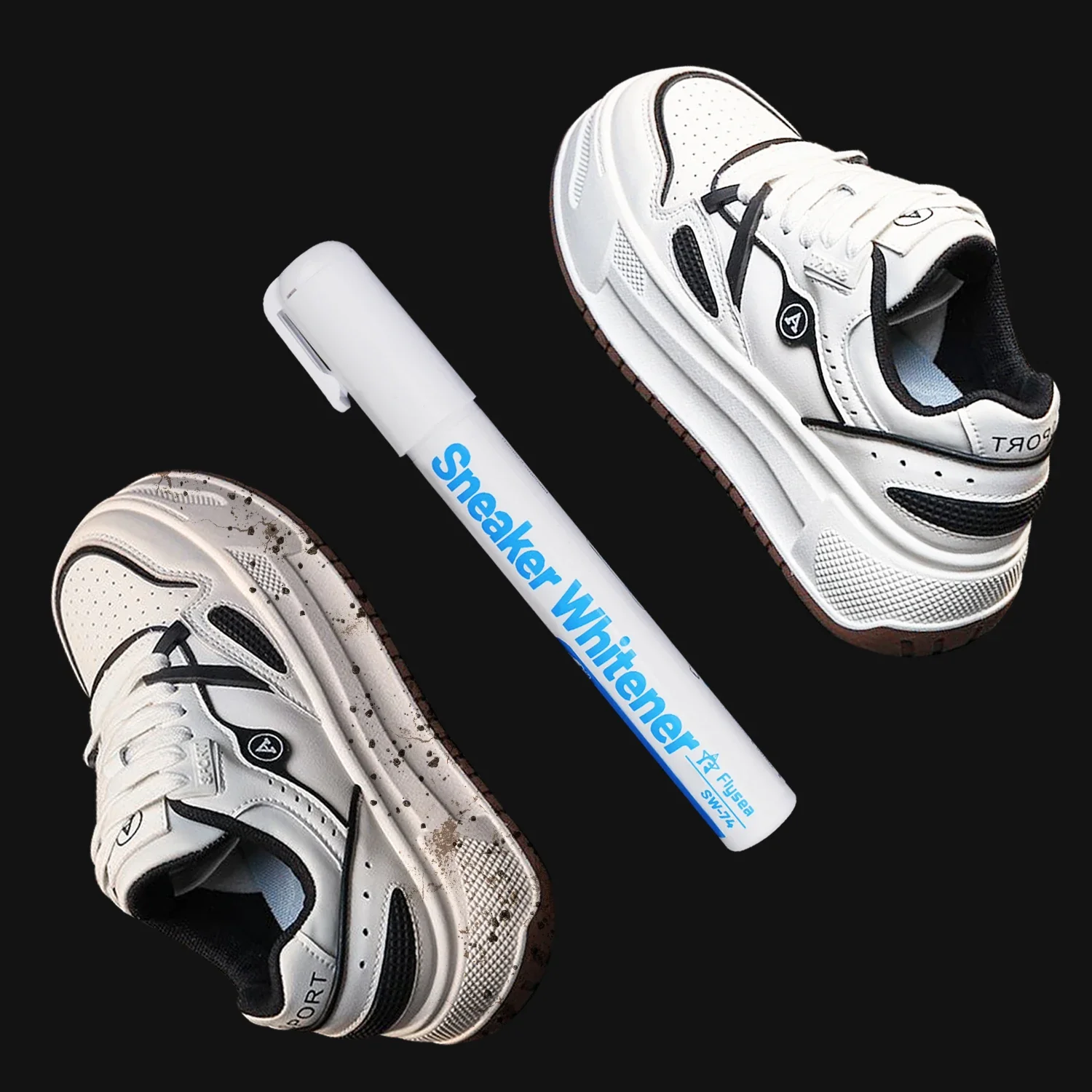 Shoes Stains Removal Waterproof Sneakers Anti-Oxidation Pen Repair Complementary Color White Go Yellow Shoe Whitening Cleaning thumbnail 2