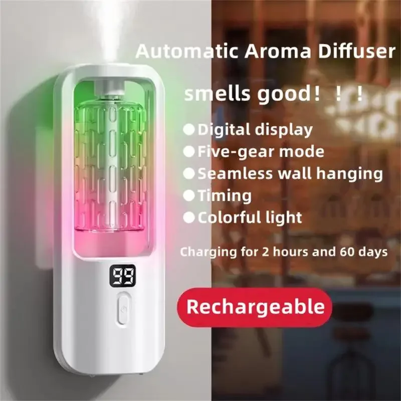 Aroma Diffuser Humidifier Fragrance Essential Oil Aromatherapy Machine Air Freshener Hotel Bedroom Toilet Bathroom Deodorization thumbnail 4