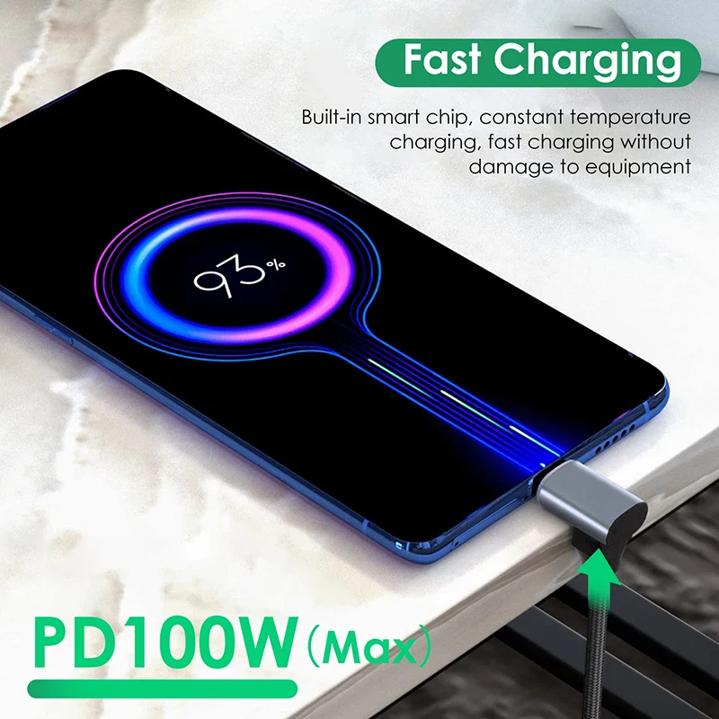 USB C 3.1 Extension Cable Type C PD100W Fast Charging Male to Female Extender Cord For Samsung MacBook Pro 4k 60Hz Video Cable thumbnail 3