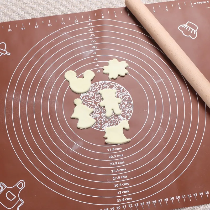 Silicone Baking Supplies Rolling Mat Housewares Kitchen Food Grade Pastry and Pastry Accessories Thicken For Dough Knead Flour thumbnail 3