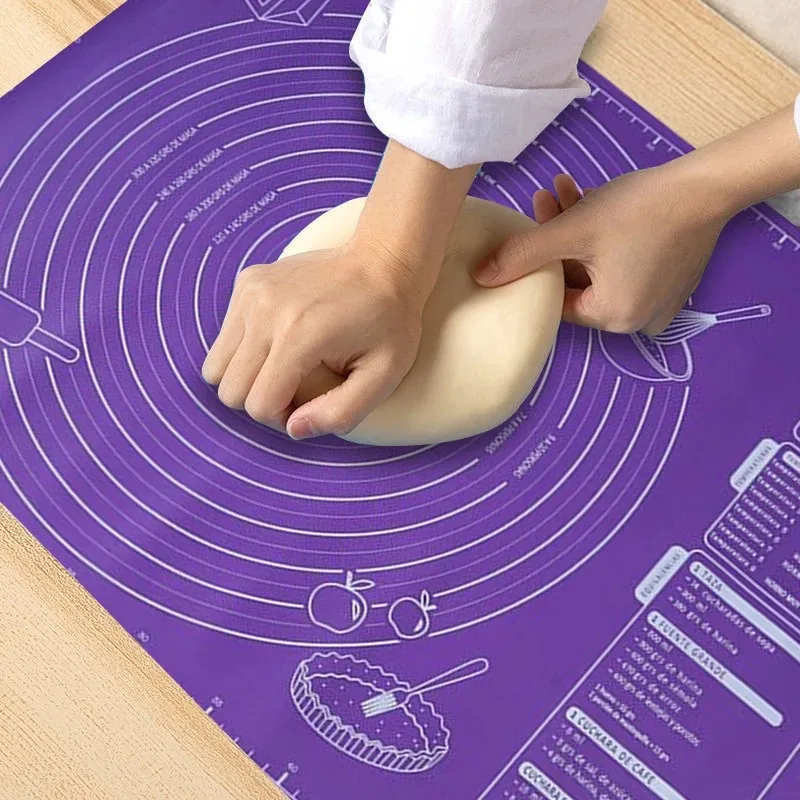 Silicone Baking Supplies Rolling Mat Housewares Kitchen Food Grade Pastry and Pastry Accessories Thicken For Dough Knead Flour thumbnail 5