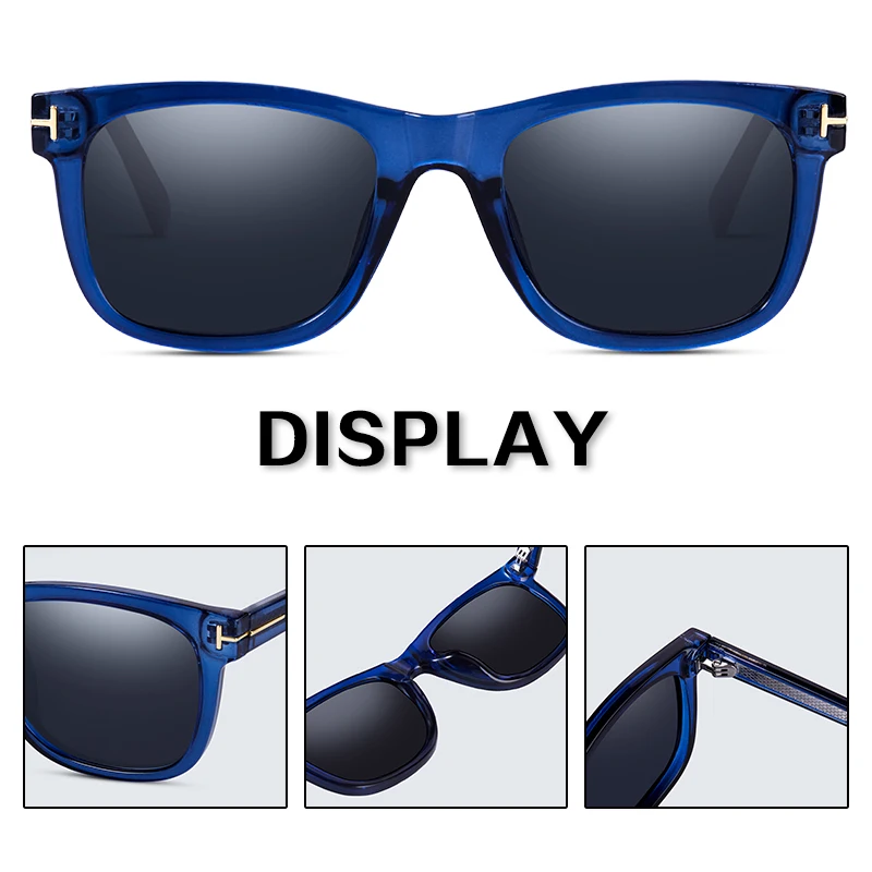 Fashion Square Polarized Sunglasses man Driving Fishing Luxury Brand Designer UV400 Eyewear thumbnail 5