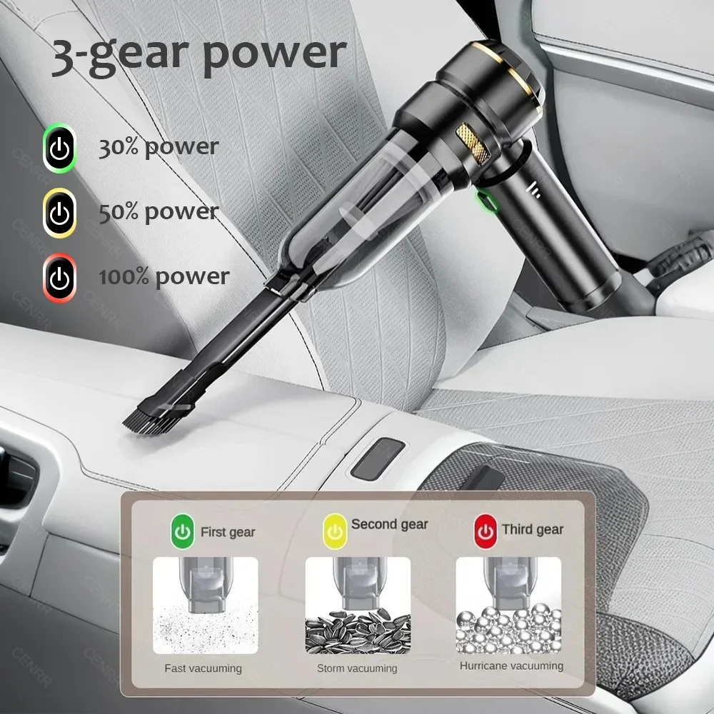 CENRR 998000PA Car Vacuum Cleaner Powerful Portable HandHeld Vacuum Cleaner For Car Wireless Cleaner Robot Car Accessories thumbnail 2