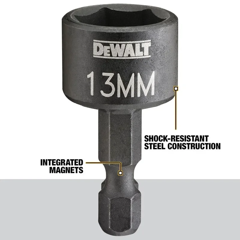 DEWALT N597434/DT7462 N597284/DT7463 Compact Nut 8/10/13MM Driver Power Tool Accessories thumbnail 6