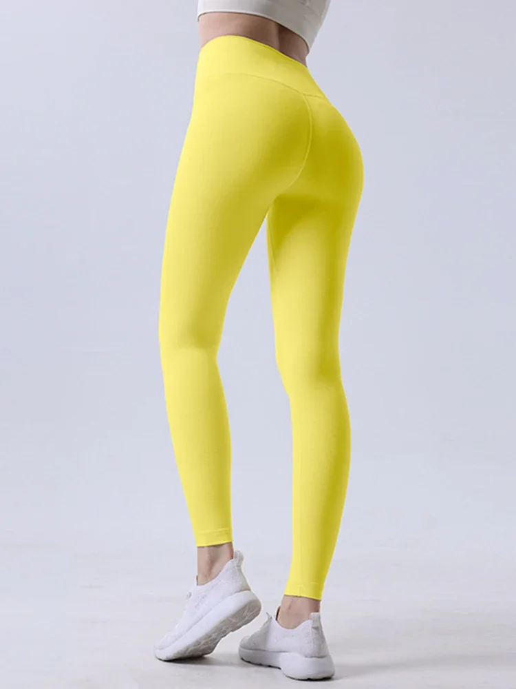 Naked feeling Yoga Leggings Women High Waisted Hip Lifting Fitness Leggings Running Cycling Pants Breathable Sports Leggings thumbnail 5