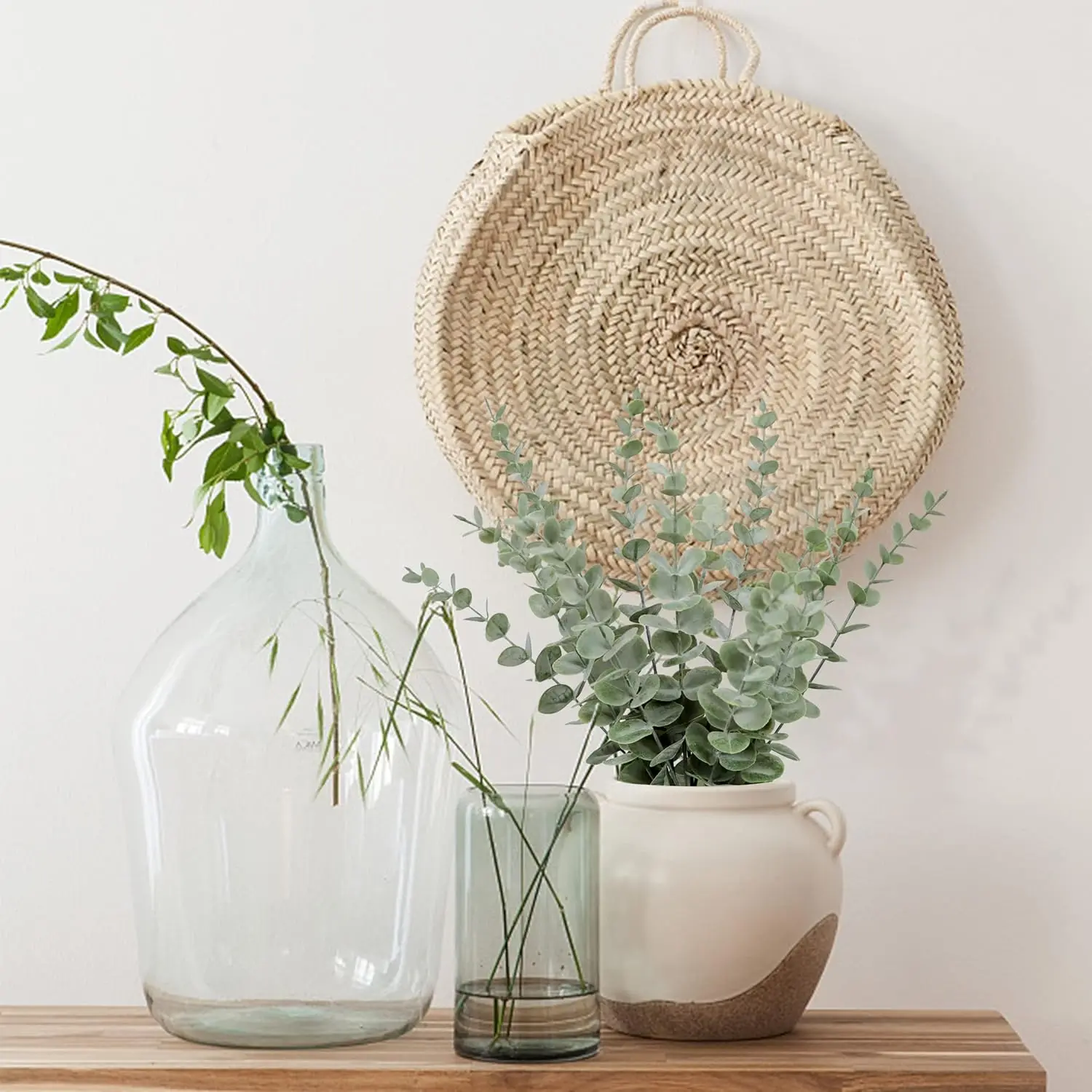 10-50PCS DIY Artificial Eucalyptus Wall Hanging Decor Greenery Boho Home Decorations Farmhouse Rustic Plants for Wedding thumbnail 6