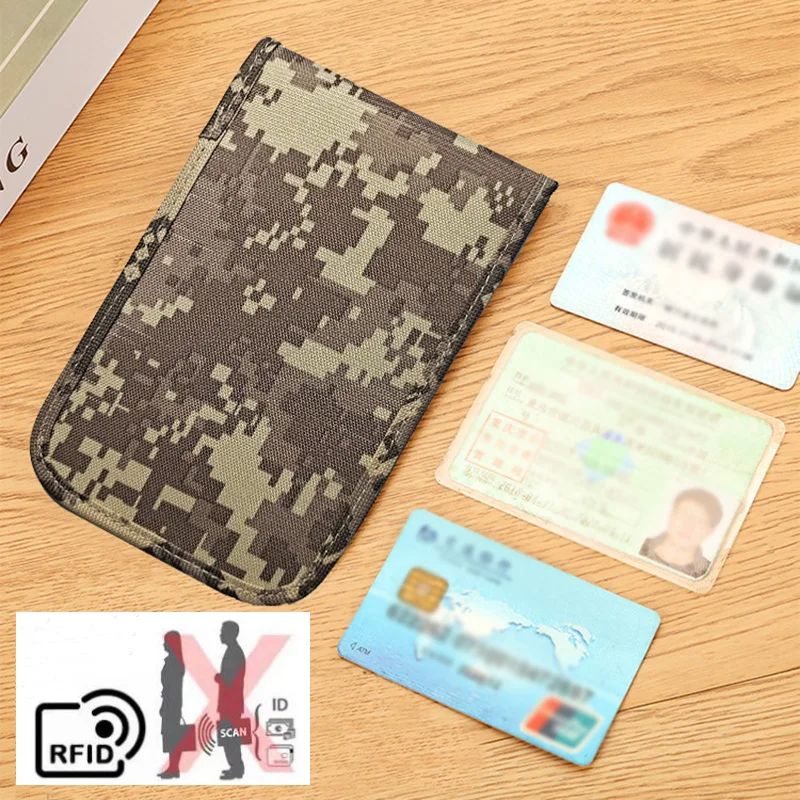 Faraday Bag Car Key Pouch Camouflage Signal Blocking Ipad Cell Phone Cover Rfid Anti-Theft Anti-Radiation Signal Shielding Bag thumbnail 3