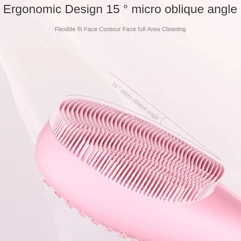 Electric Facial Cleansing Brush Deep Pore Cleaning Sonic Vibration Waterproof Acne Blackhead Remover Pore Cleaner Silicone thumbnail 4