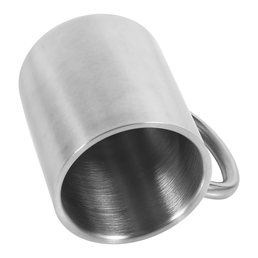 220ML Double Wall Stainless Steel Coffee Mug Portable Cup Travel Camping Tumbler Jug Coffee Tea Milk Cups Office Water Mugs thumbnail 3