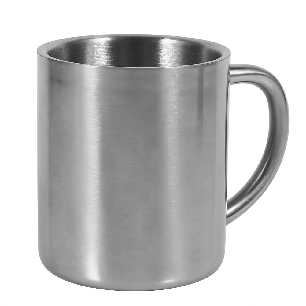 220ML Double Wall Stainless Steel Coffee Mug Portable Cup Travel Camping Tumbler Jug Coffee Tea Milk Cups Office Water Mugs thumbnail 4