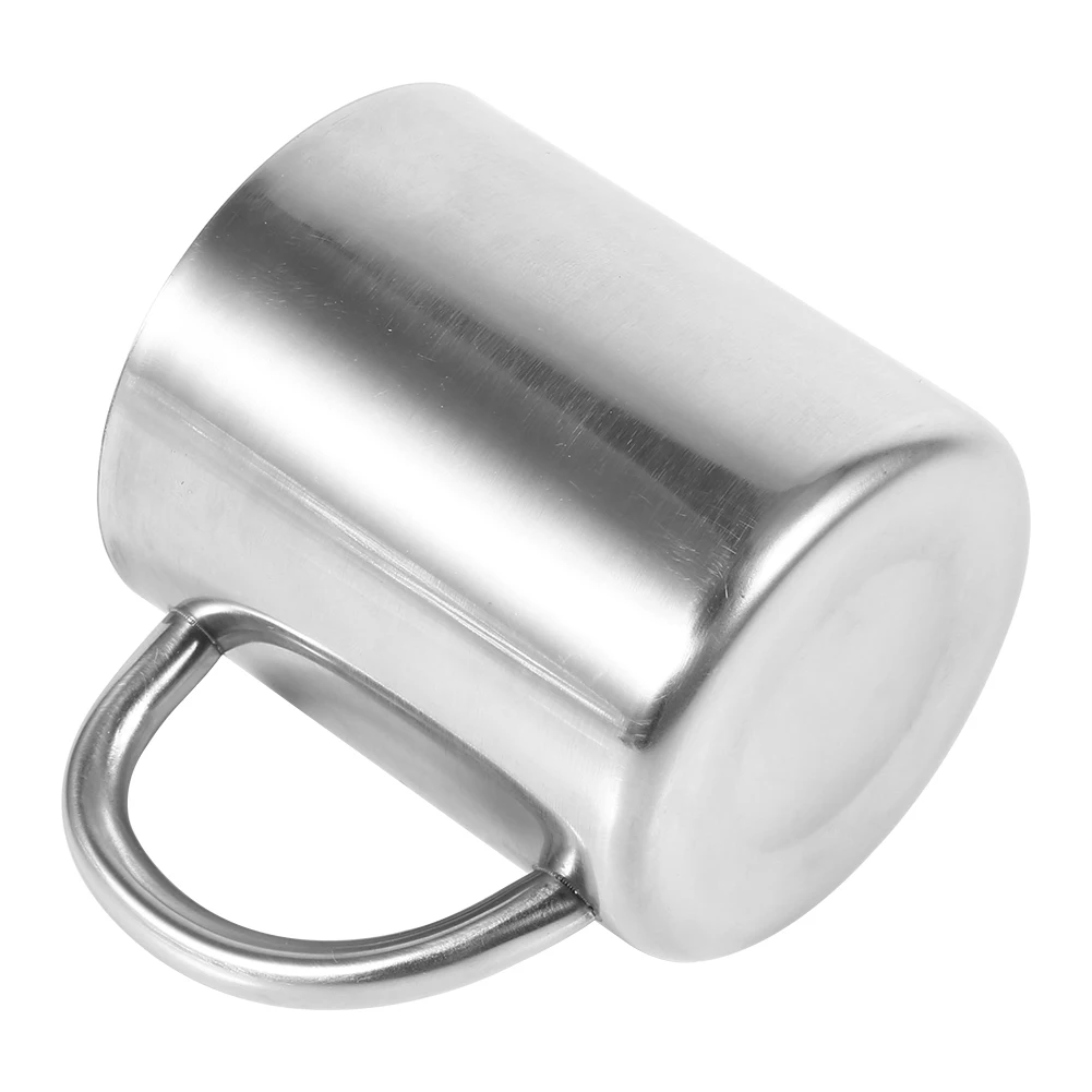 220ML Double Wall Stainless Steel Coffee Mug Portable Cup Travel Camping Tumbler Jug Coffee Tea Milk Cups Office Water Mugs thumbnail 2
