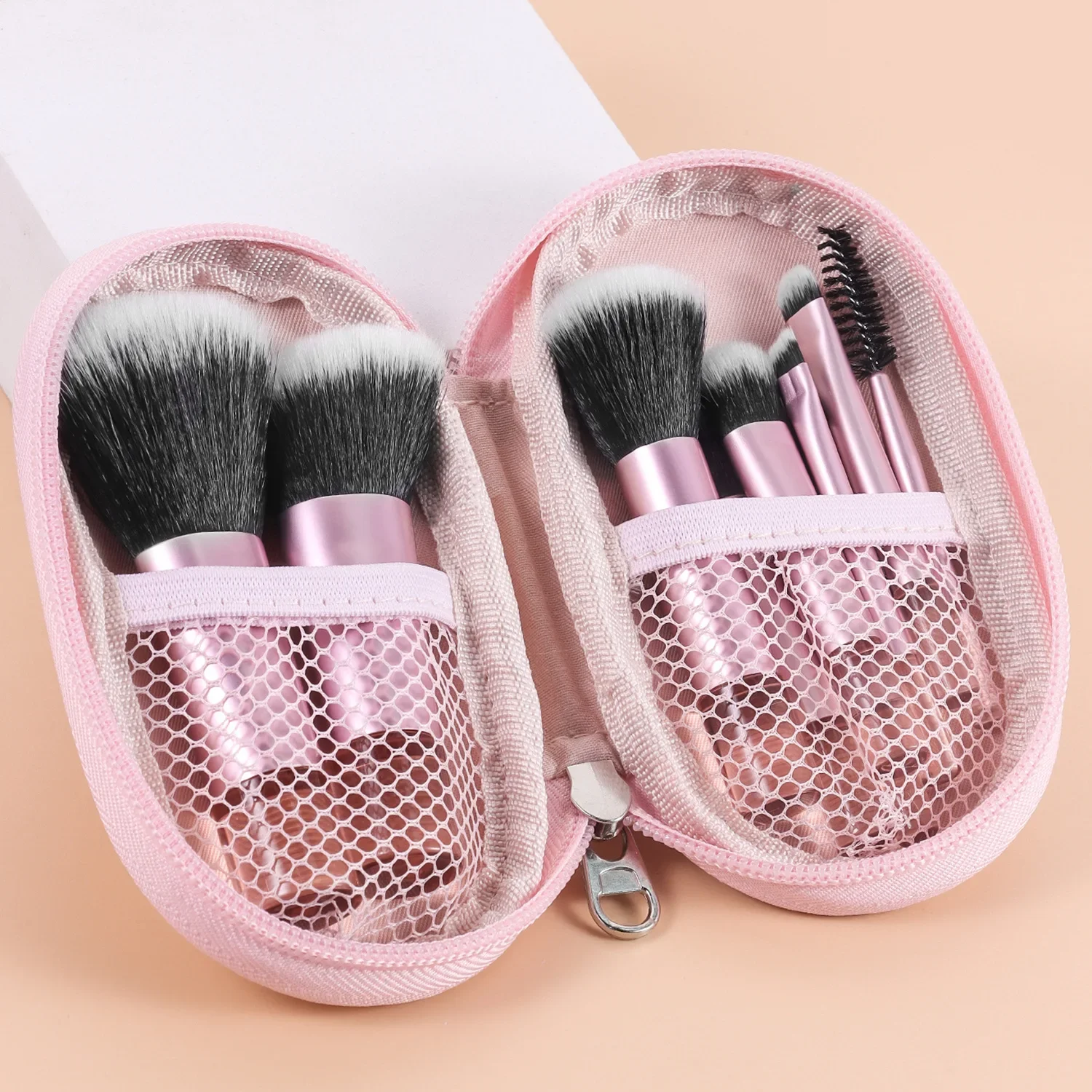 10pcs Mini Makeup Brush Set Powder Eyeshadow Foundation Blush Blender Concealer Beauty Makeup Tools Brush Professional Supplies thumbnail 3