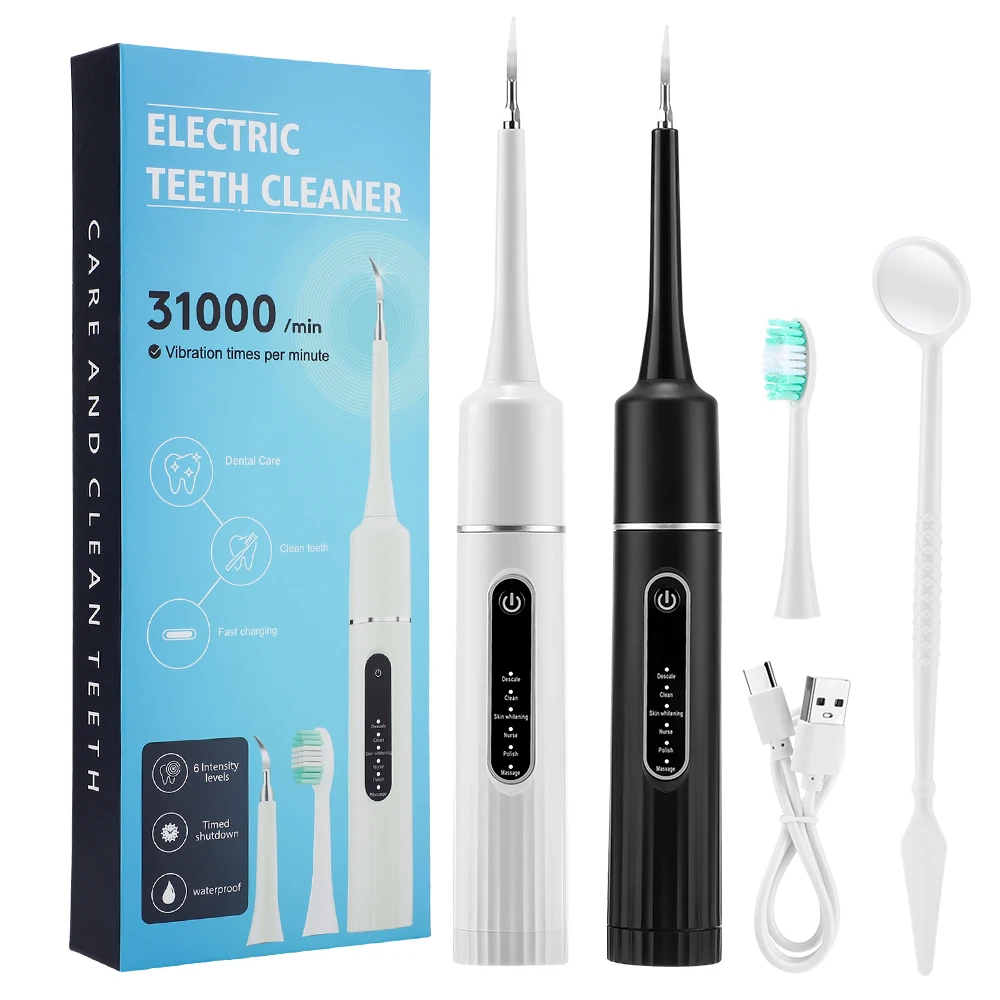 Electric Teeth Cleaner Sonic Dental Scaler Calculus Plaque Stain Tartar Removal teeth cleaning Whitening Toothbrush Oral Care thumbnail 6
