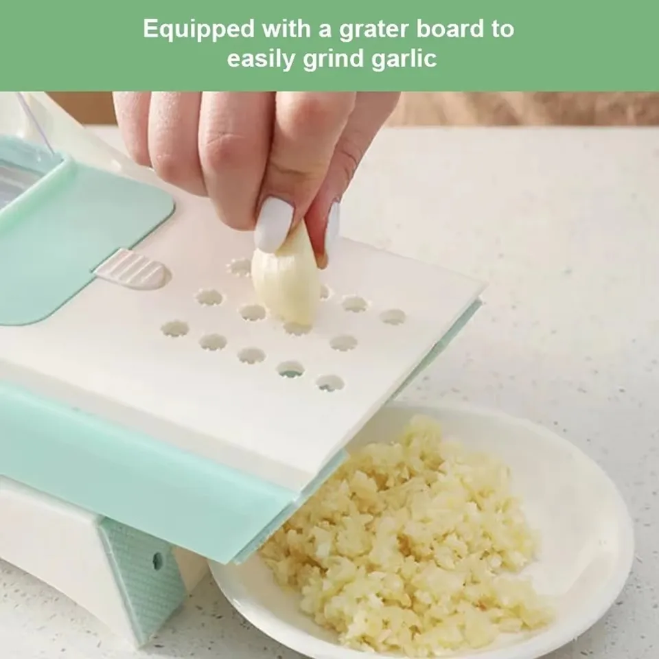 Donirt 5 in 1 Vegetable Cutter Mandoline Slicer Manual Food Chopper Fruit Potato Cucumber Carrot Meat Slicer Shredder Safe Slice thumbnail 5