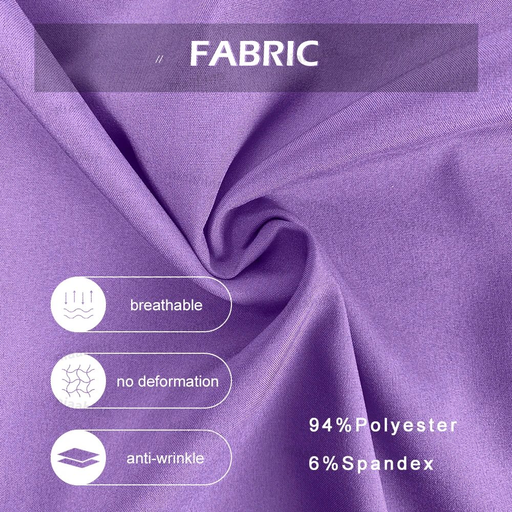 Medical Scrub Nursing Surgical Gown High Quality Elastic Scrub Healthcare Pharmacy Solid Color Uniform Wholesale Workwear Unisex thumbnail 3