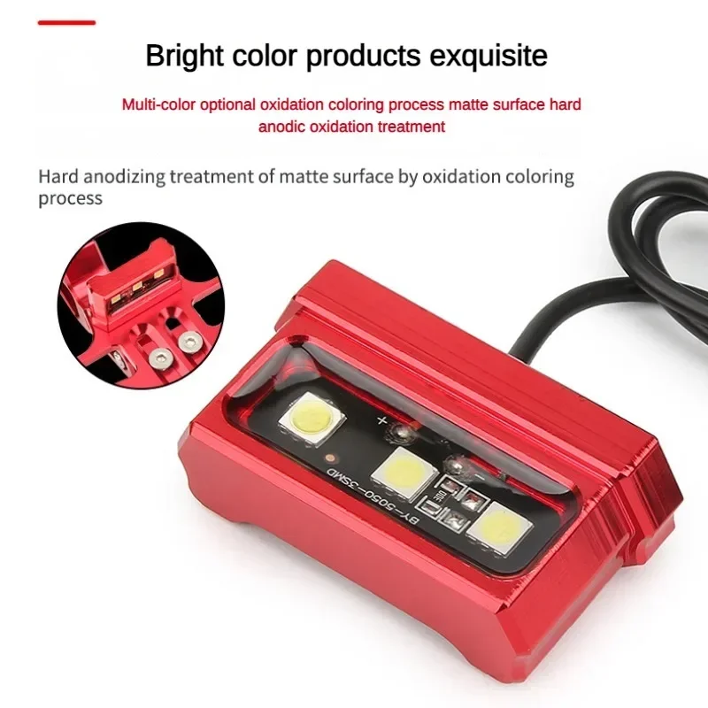 3 LED Motorcycle License Plate Light Decorative Lamp Universal For Honda Kawasaki Yamaha Suzuki Little Monkey Waterproof thumbnail 4