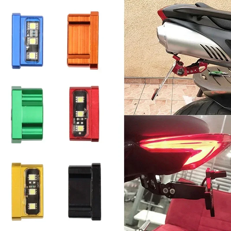 3 LED Motorcycle License Plate Light Decorative Lamp Universal For Honda Kawasaki Yamaha Suzuki Little Monkey Waterproof thumbnail 2