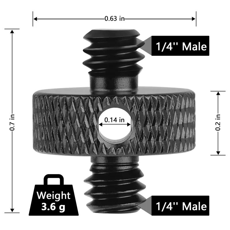 1/4 to 3/8 Camera Conversion Screw Microphone 5/8-27 to 1/4 3/8 Adapter Screw Ballhead Tripod Photography Camera Accessories thumbnail 3