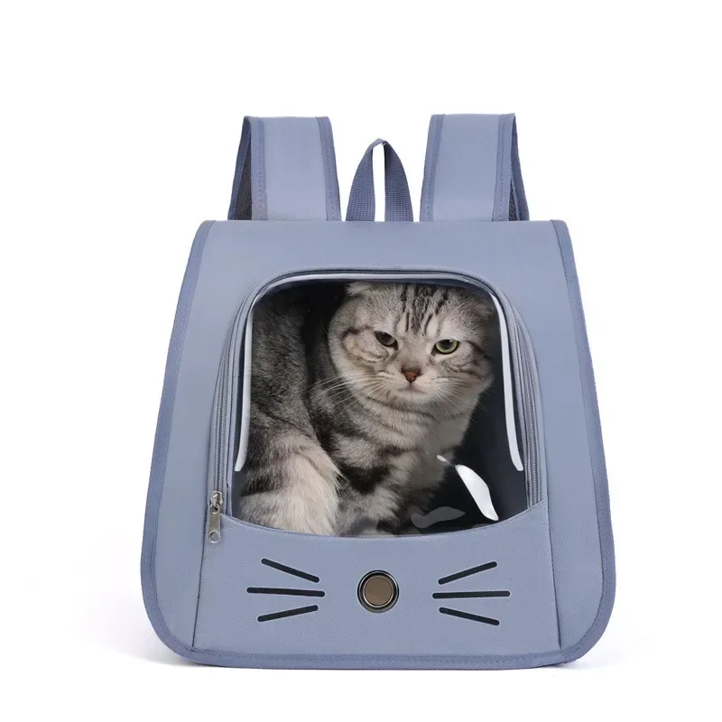 Pet Cat Carrier Bag Cat Backpack Outdoor Breathable Portable Shoulders Bag for Cats Small Dogs Transport Carrier thumbnail 5