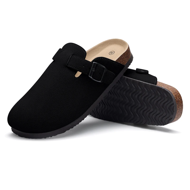 Eyriphy Clogs Shoes Mens Mules Unisex Cork Sandals Mules Men Clogs Leather Mules Suede Clogs Classic Cork Clogs Men Clogs Sandal thumbnail 6