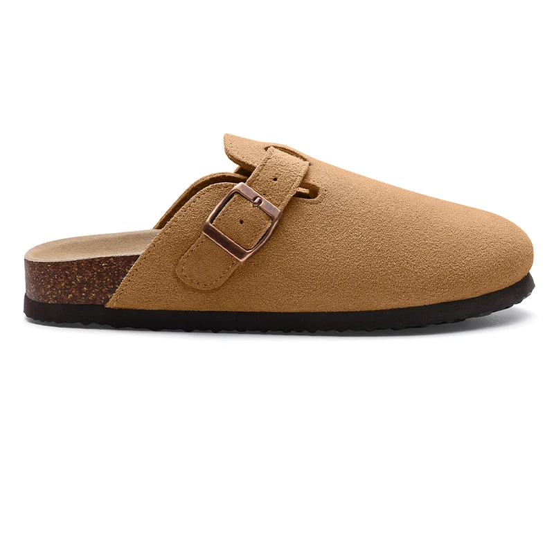 Eyriphy Clogs Shoes Mens Mules Unisex Cork Sandals Mules Men Clogs Leather Mules Suede Clogs Classic Cork Clogs Men Clogs Sandal thumbnail 2