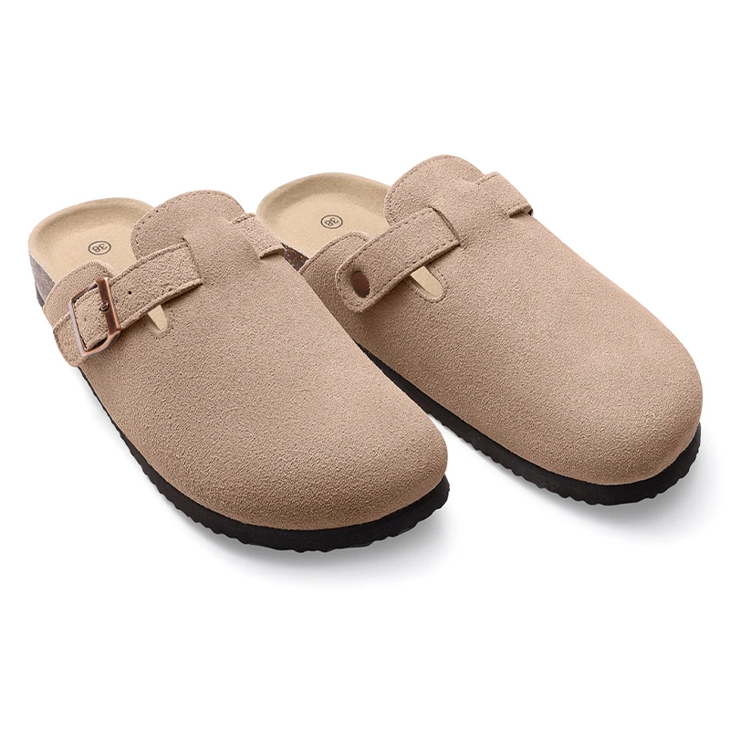 Eyriphy Clogs Shoes Mens Mules Unisex Cork Sandals Mules Men Clogs Leather Mules Suede Clogs Classic Cork Clogs Men Clogs Sandal thumbnail 4