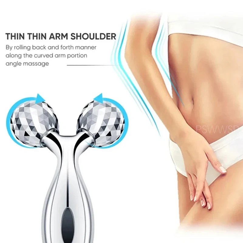 3D Facial Roller Massage Y Shape Face Lifting Massage 360 Rotate Full Body Musle Massage Relaxation Beauty Health Massge Roller thumbnail 4
