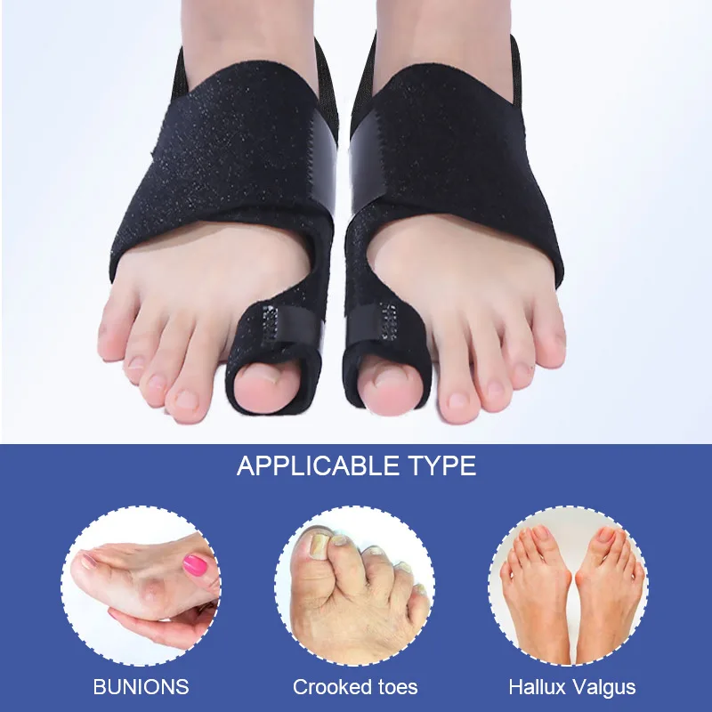 Flexible Splint Toe Separator Hallux Valgus Bunion Corrector Orthotics Feet Bone Thumb Adjuster Correction Pedicure Straightener thumbnail 6