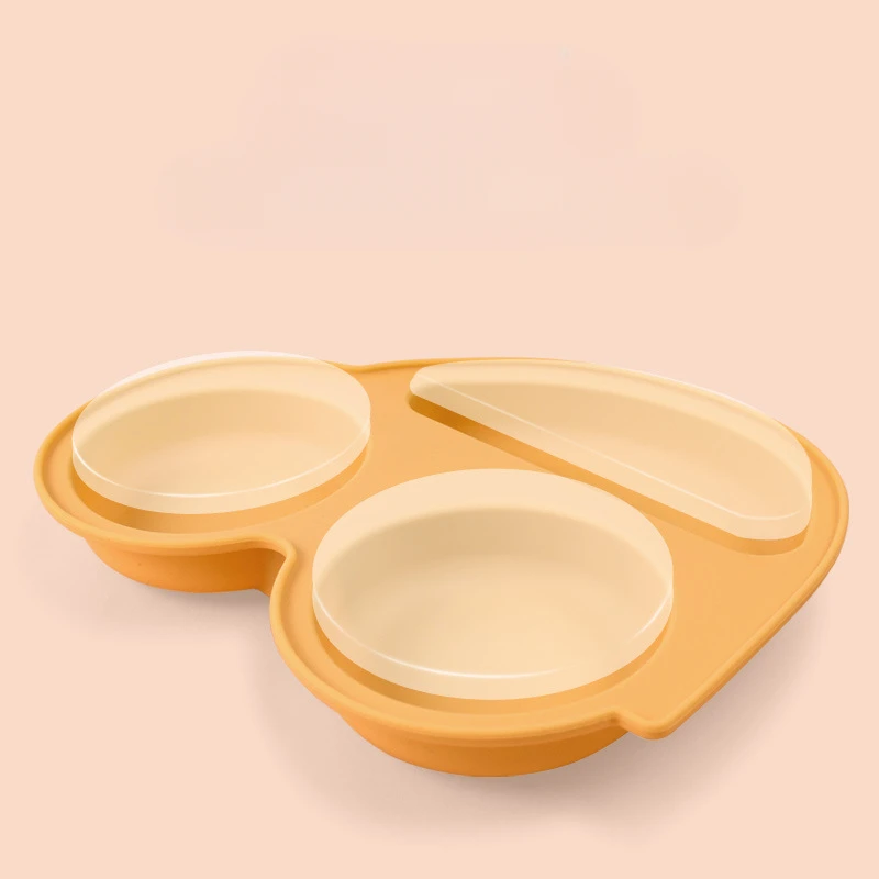 Safe Silicone Baby Dining Plate Car Shape Children's Dishes Infant Suction Bowl Toddler Training Tableware Kids Feeding Plates thumbnail 5