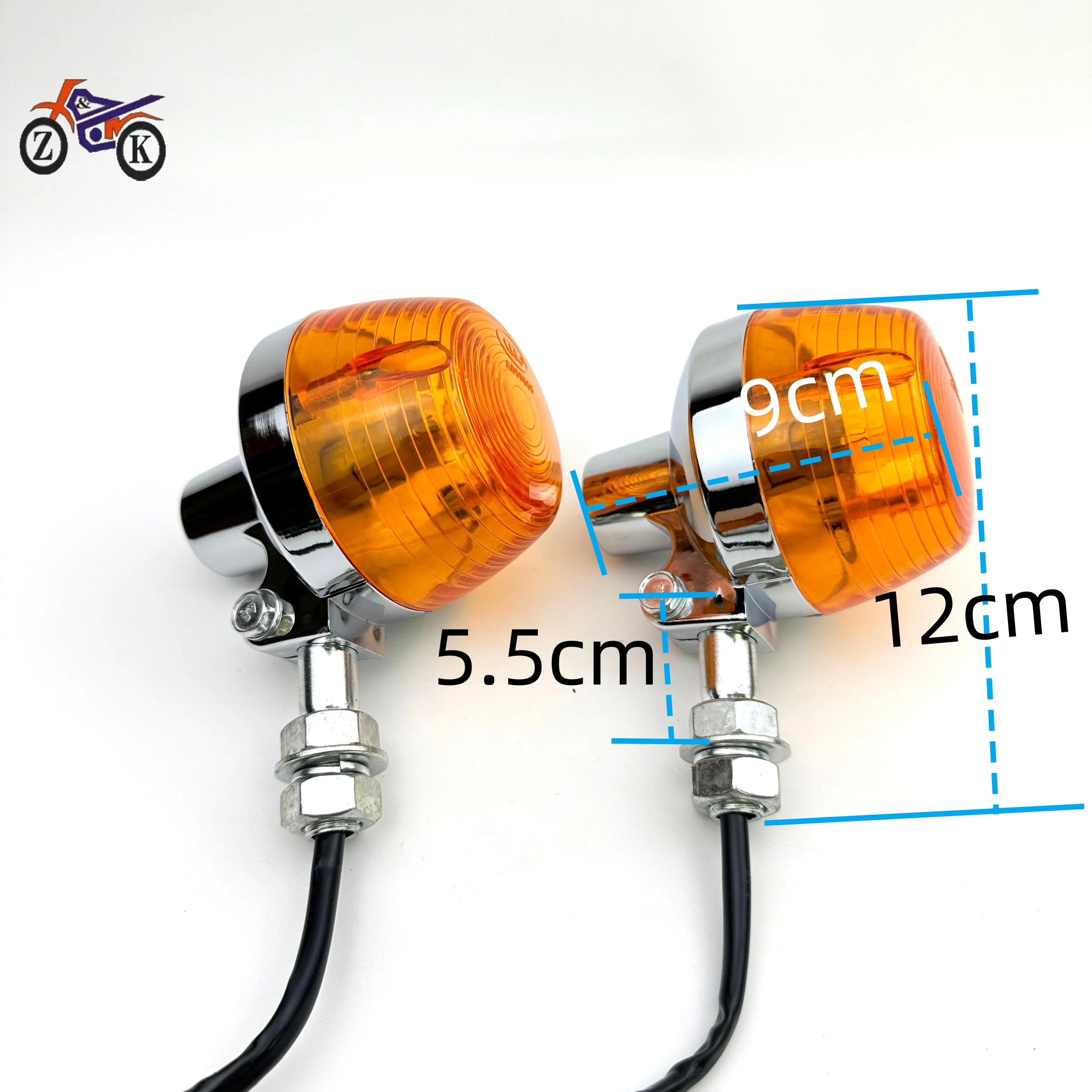A PAIR Universal Motorcycle Turn Signal 12V Light Flashers Lighting Motorbike Lamp Bright for Honda CM125 CM150 150cc 125cc thumbnail 3