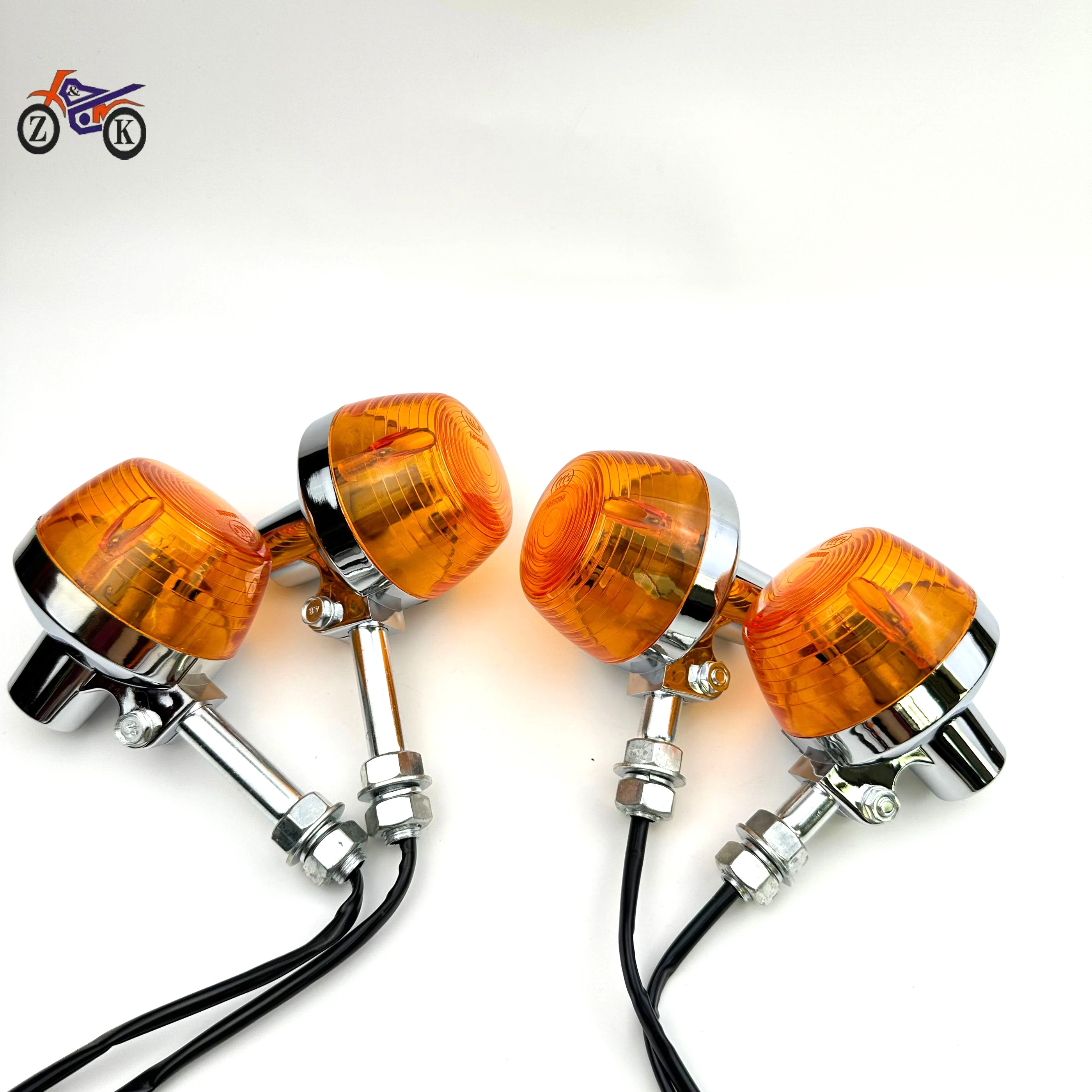 A PAIR Universal Motorcycle Turn Signal 12V Light Flashers Lighting Motorbike Lamp Bright for Honda CM125 CM150 150cc 125cc