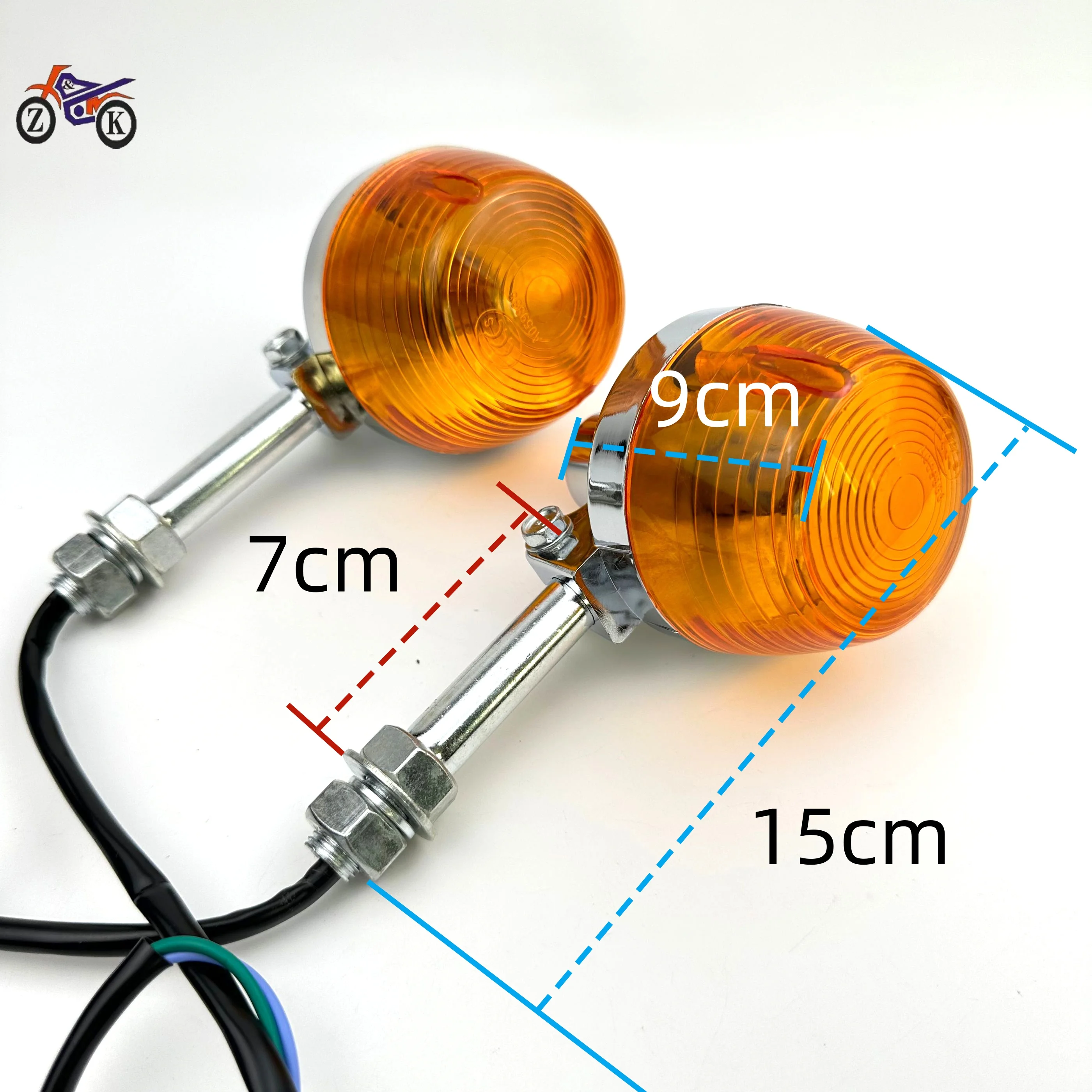 A PAIR Universal Motorcycle Turn Signal 12V Light Flashers Lighting Motorbike Lamp Bright for Honda CM125 CM150 150cc 125cc thumbnail 2
