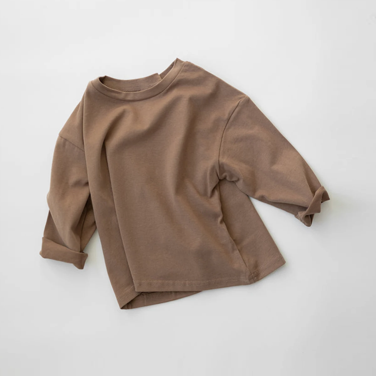 Korean Baby Boy Clothes Fall Basic Tee Long Sleeve T-shirts Pure Cotton Tops Kids T-shirt Spring Tee Shirts Baby Girl Clothes thumbnail 3