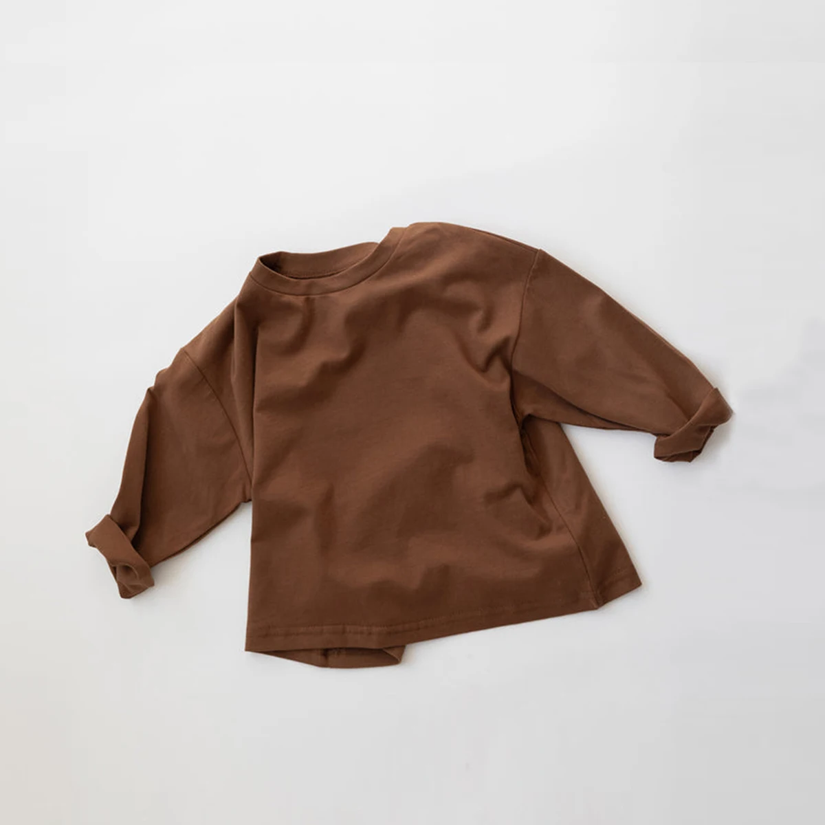 Korean Baby Boy Clothes Fall Basic Tee Long Sleeve T-shirts Pure Cotton Tops Kids T-shirt Spring Tee Shirts Baby Girl Clothes thumbnail 4