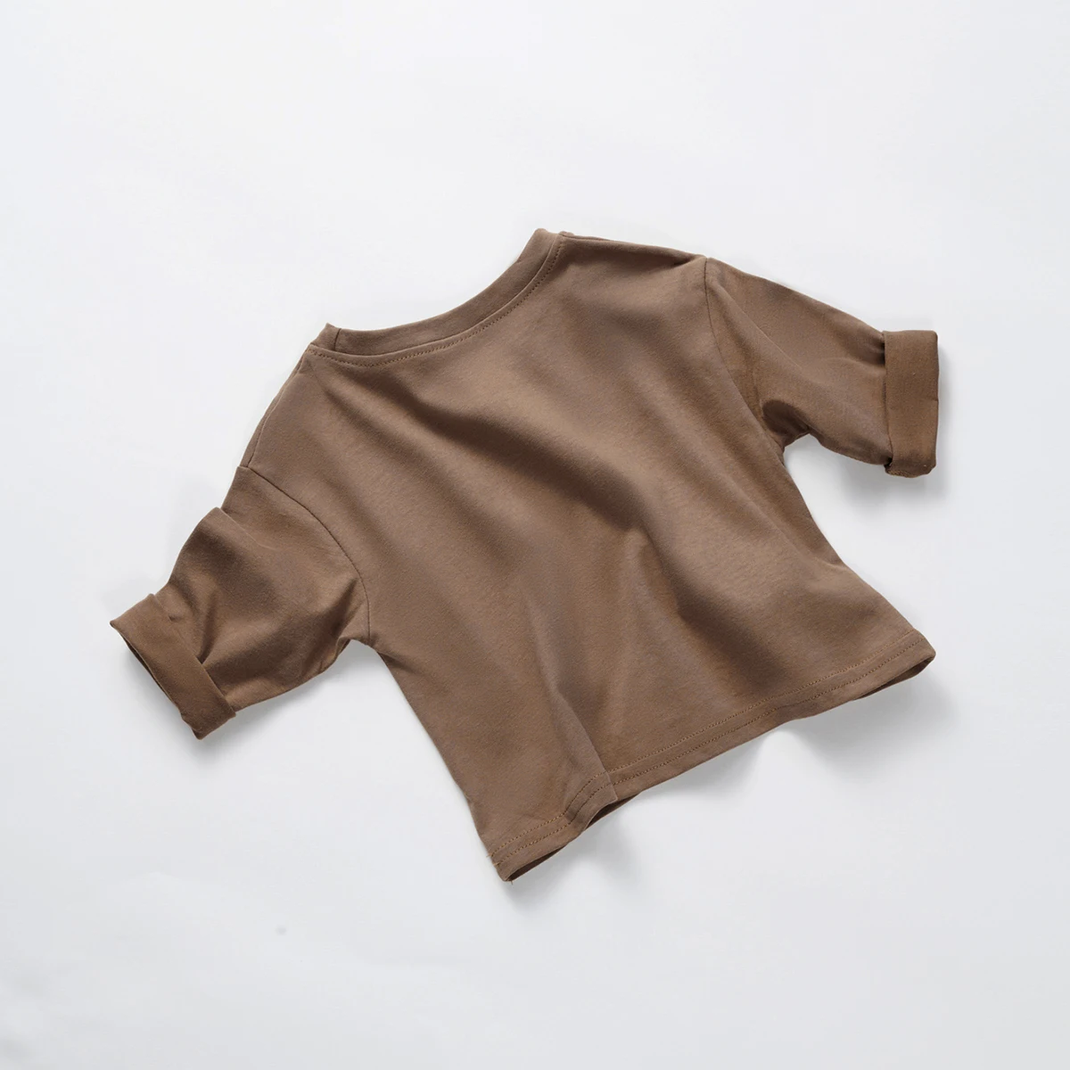 Korean Baby Boy Clothes Fall Basic Tee Long Sleeve T-shirts Pure Cotton Tops Kids T-shirt Spring Tee Shirts Baby Girl Clothes thumbnail 6