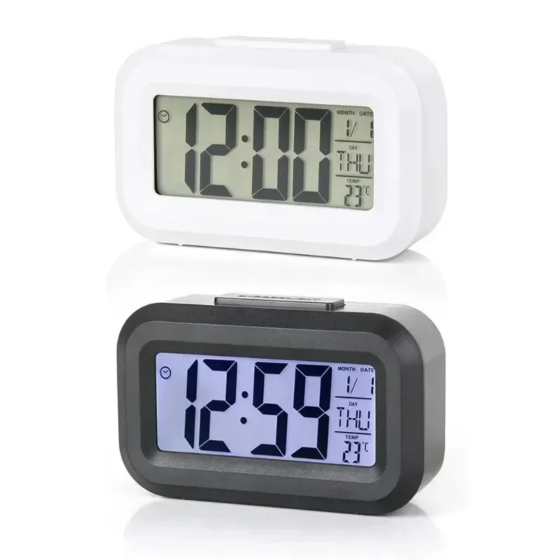 Led Digital Alarm Clock Backlight Data Times Calendar Desktop Multi-function Electronic Bedroom Decoration Desk Decorations Wall thumbnail 5