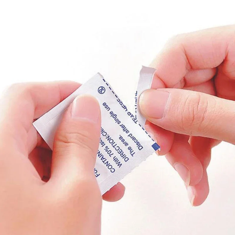 10/100Pcs Disposable Alcohol Cotton Pads Disinfectant Wipe Alcohol Tablets Home Outdoor Cleaning Care Tools 75% Alcohol Wet Wipe thumbnail 3