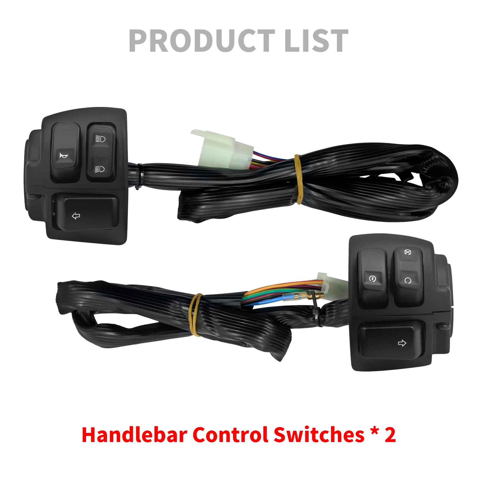 Motorcycle 1" 25mm Handlebar Control Switch Handle Bar Turn Signal Switch For Harley Sporster XL 883 96-13 Softail Breakout Dyna thumbnail 5