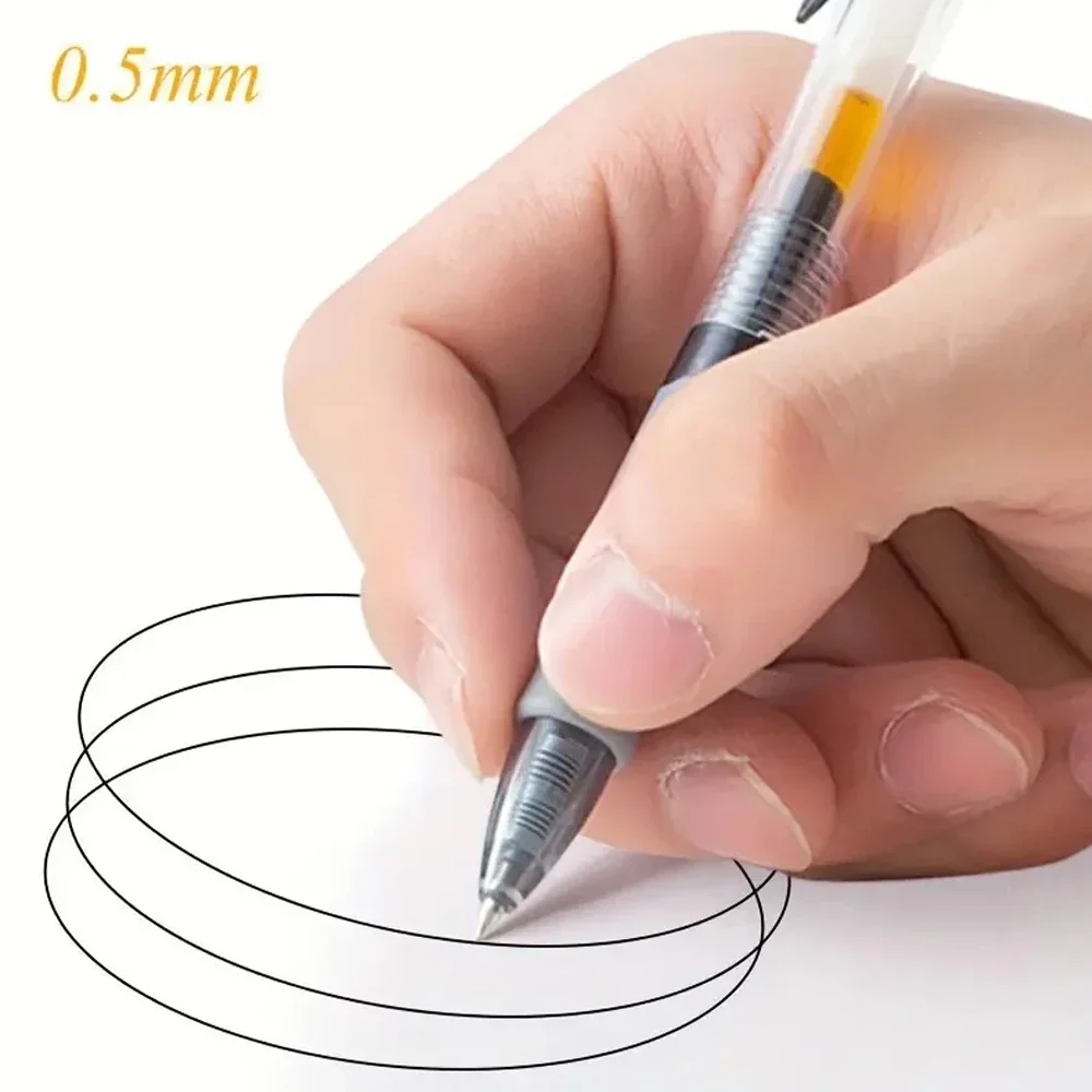 1-63Pc Retractable Gel Pens Set Black/red/blue Ink Ballpoint for Writing 0.5mm Refills Office Accessory School Supply Stationery thumbnail 3