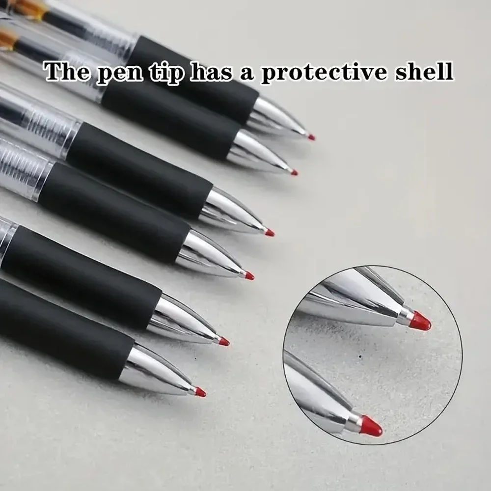1-63Pc Retractable Gel Pens Set Black/red/blue Ink Ballpoint for Writing 0.5mm Refills Office Accessory School Supply Stationery thumbnail 5